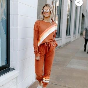 Stripe Up Ya Life Jogger Set